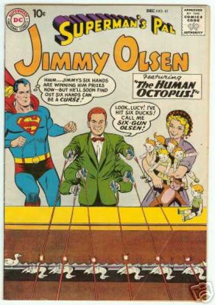 Jimmy Olsen 41 - Superman - Prizes - Kewpie Dolls - Shooting Gallery - Ducks