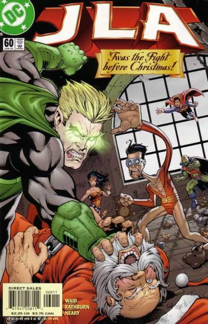 JLA 60 - Dc - Twas The Fight Before Christmas - Green Cape - Rathburn - Wonder Woman