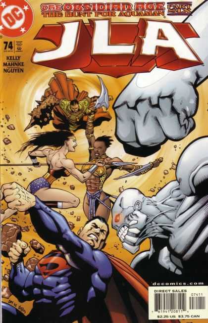 JLA 74 - Wonder Woman - Superman - Kelly - Nguyen - Battle - Doug Mahnke