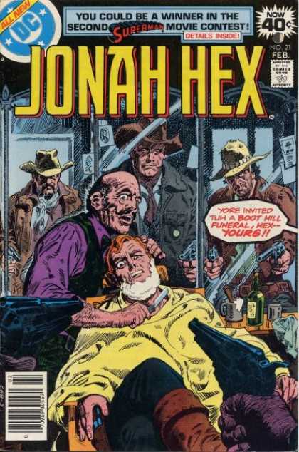 Jonah Hex 21 - Dc - Shaving - Barber - Cowboy - Speech Bubble - Luis Dominguez