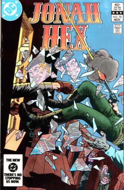 Jonah Hex 78 - Hexagonal Images - Hot Laser Gun - Mans Face - Broken Window - Fist Shooting Punch - Ross Andru