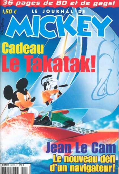 Journal de Mickey 16 - Sail Boat - Goofy - Ocean - Sail - Wave