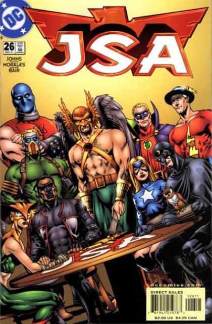 JSA 26 - Flash - Hawkman - Batman - Superhero - Green Lantern - Ralph Morales