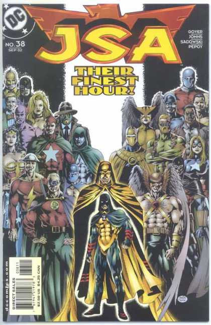 JSA 38 - Flash - Finest Hour - Crowd - Wonderwoman - Super Heroes - Ralph Morales