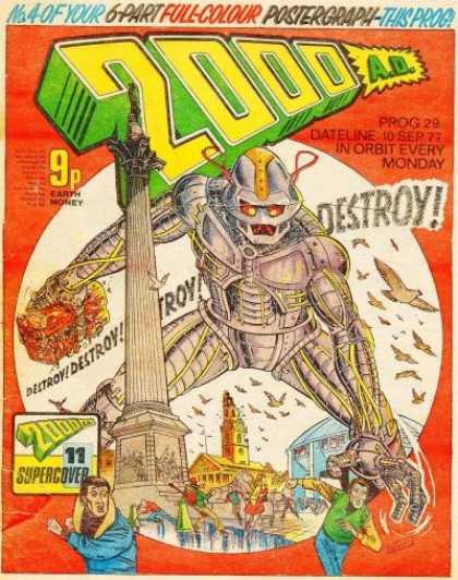 Judge Dredd - 2000 AD 29 - Robot - Destroy - 1977