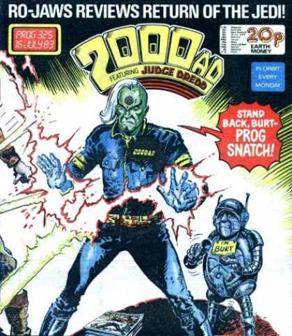 Judge Dredd - 2000 AD 325 - Robot - Every Monday - I M Burt - Mutant - Ro-jaws Reviews Return Of The Jedi