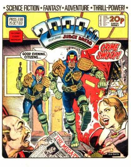 Judge Dredd - 2000 AD 338 - 2000ad - Crime - Lady - Action - Thrill