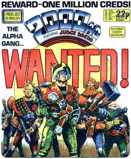 Judge Dredd - 2000 AD 369 - The Alpha Gang - Wanted - Prog 369 - 19 May 84 - Judge Dredd