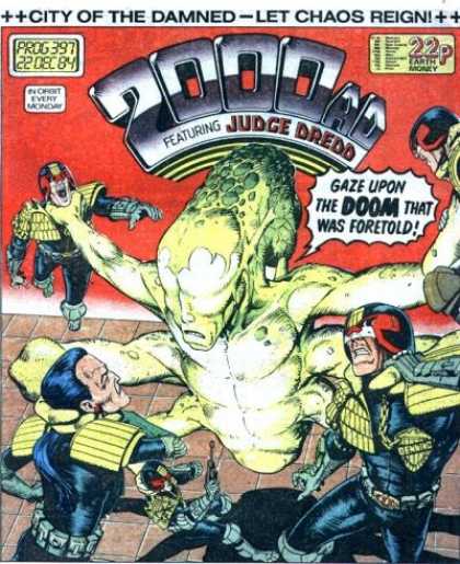 Judge Dredd - 2000 AD 397 - British Comics - Science Fiction - Judges - Alien - Death Threat