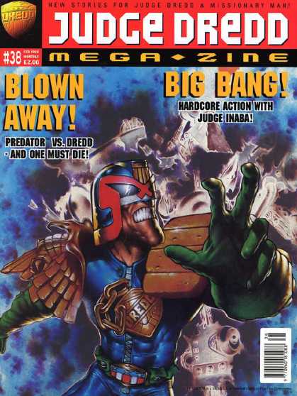 Judge Dredd Megazine III 38 - Judge - Dredd - Green - Glove - Blown