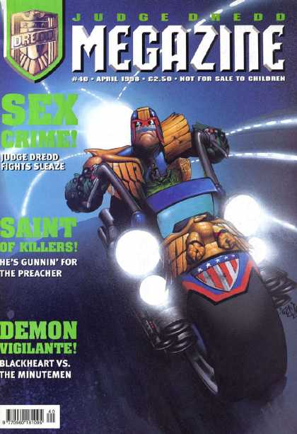 Judge Dredd Megazine III 40 - Smoke - Light - Car - Motor - Gun