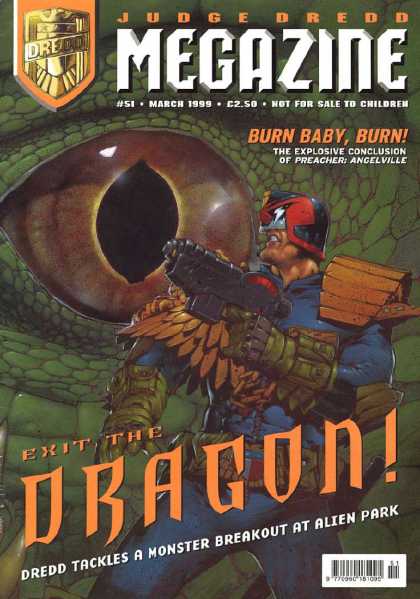 Judge Dredd Megazine III 51 - Reptile - Preacher Conclusion - Angelville - Judge Dredd - Monster