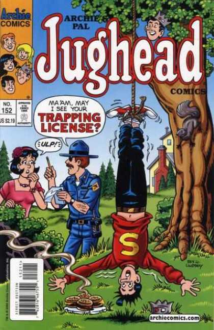 Archie - Speech Bubble - Tree - Squirrel - Upside Down Jughead Comics 152 - Archie - Speech Bubble - Tree - Squirrel - Upside Down