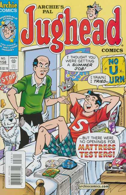 Archies Pal - Jughead - No U Turn - Summer Job - Mattress Tester Jughead Comics 158 - Archies Pal - Jughead - No U Turn - Summer Job - Mattress Tester