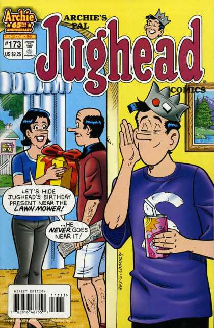 Archie - Birthday Present - Soda Can - Straw - Newspaper Jughead Comics 173 - Archie - Birthday Present - Soda Can - Straw - Newspaper
