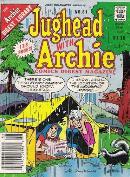 Jughead with Archie Digest 81 - The Archie Digest Library - 128 Pages - Rain - Tree - Person