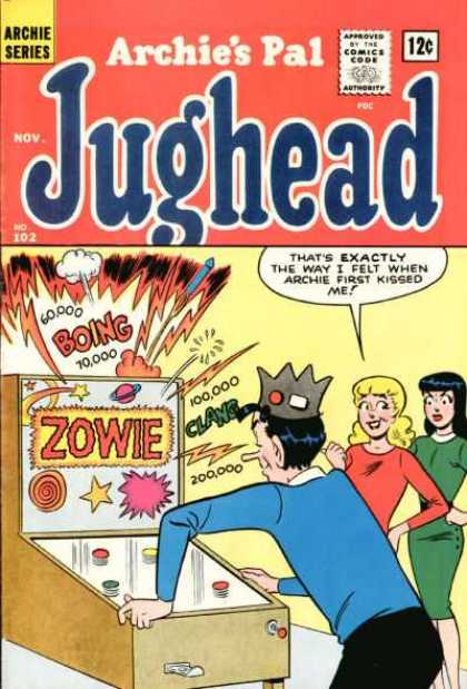 Jughead 102 - Archie Series - Approved By The Comics Code - Man - Woman - Zowie