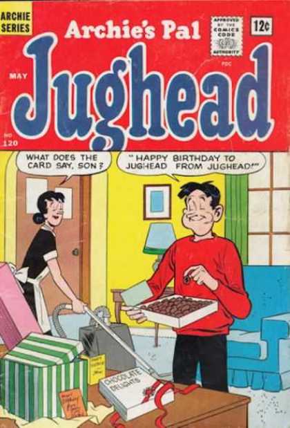 Jughead 120 - Archie Series - May - 12 Cents - Box Of Chocolates - Maid