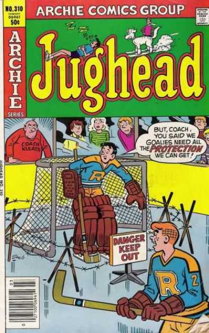 Jughead 310 - Ice Hockey - Goalie - Coach - Archie - Danger Sign