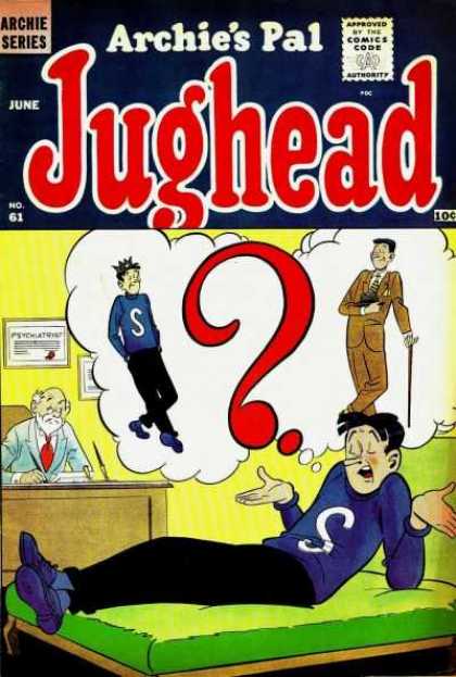 Jughead 61 - Archies Pal - Archie Series - Question Mark - Psychiatrist - Sofa