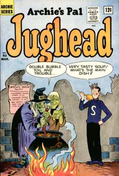 Jughead 82 - Archies Pal - Archie Series - Double Bubble - Tasty Soup - Old Man And Woman