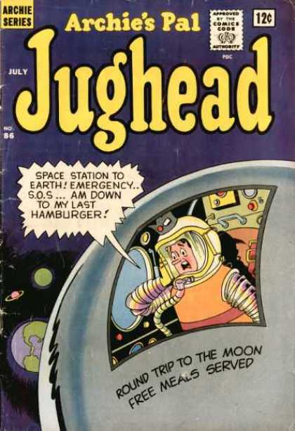 Jughead 86 - Archie - Space Travel - Science Fiction - Humor Cartoons - High School