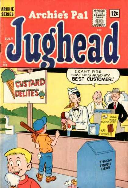 Jughead 98 - Archies Pal - Jughead - Custard Delites - Best Customer - Ice Cream Stand