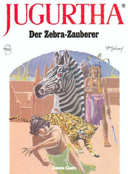Jugurtha 8 - Der Zebra-zauberer - Zebra - Cheetah - Spear - Head Dress