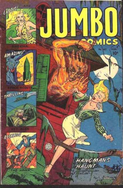 Hangman - Exotic - Bats - Fire - House Jumbo Comics 162 - Hangman - Exotic - Bats - Fire - House
