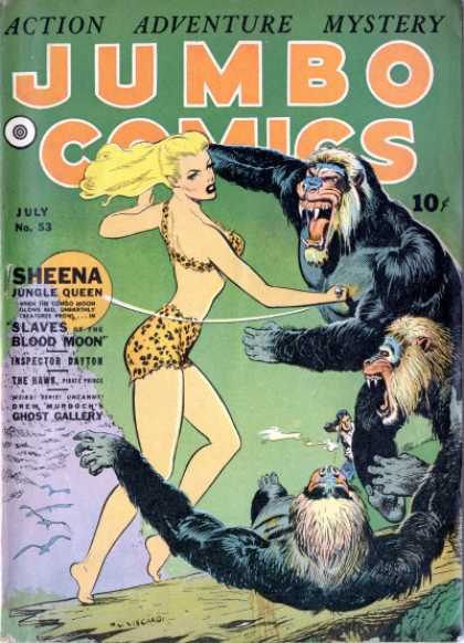 Sheena - Jungle Queen - Slaves - Blood Moon - Ghost Gallery Jumbo Comics 53 - Sheena - Jungle Queen - Slaves - Blood Moon - Ghost Gallery