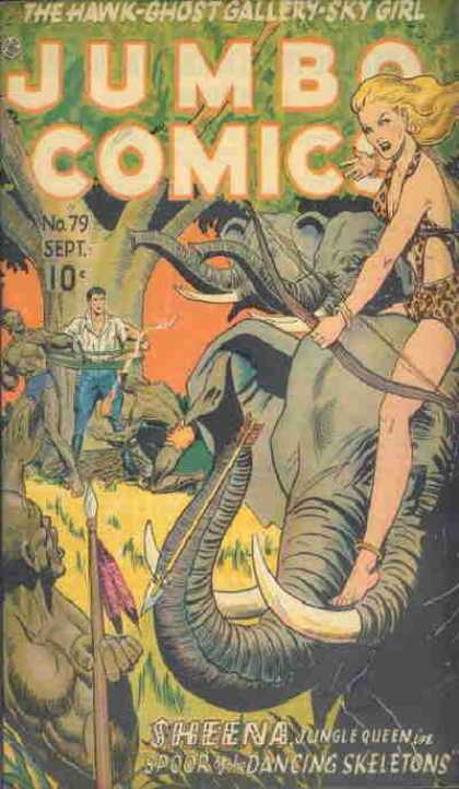 Elephant - Sheena - Bow Jumbo Comics 79 - Elephant - Sheena - Bow