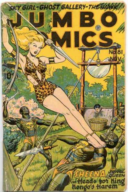 Girl - Jungle - Sheena - Shera - Leopard Jumbo Comics 81 - Girl - Jungle - Sheena - Shera - Leopard