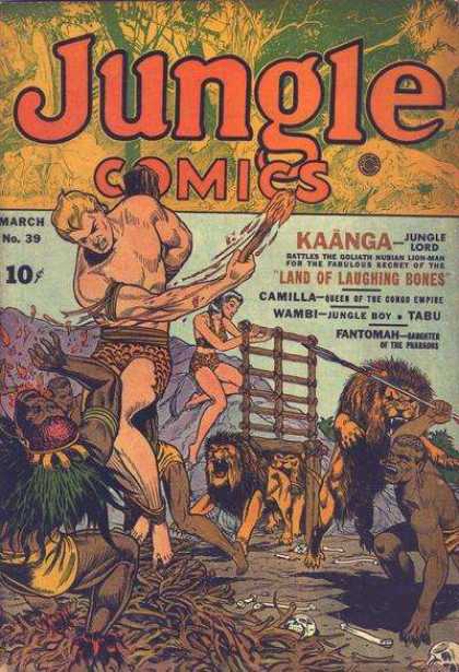 Jungle Comics 39 - Kaanga - March No 39 - Jungle Lord - Camilla - Wambi