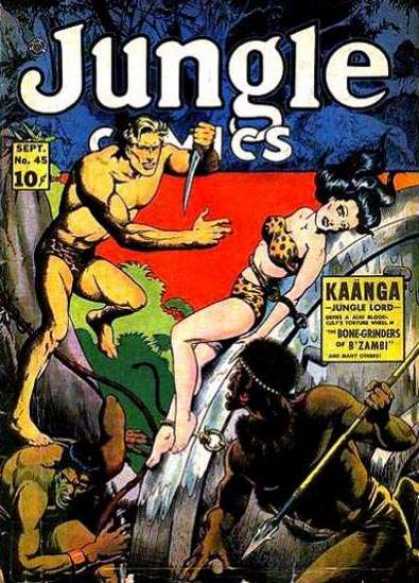 Jungle Comics 45 - September - Kaanga - Knife - Damsel In Distress - 10 Cents