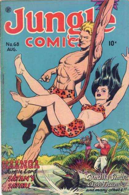 Jungle Comics 68 - Shooter - Crocodile - Tarzen - Jungle Girl - Tree