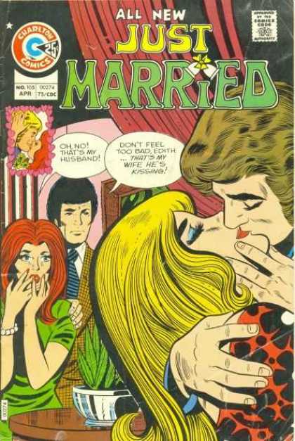 Just Married 105 - All New - Wedding - April - Charlton Comics - 1976