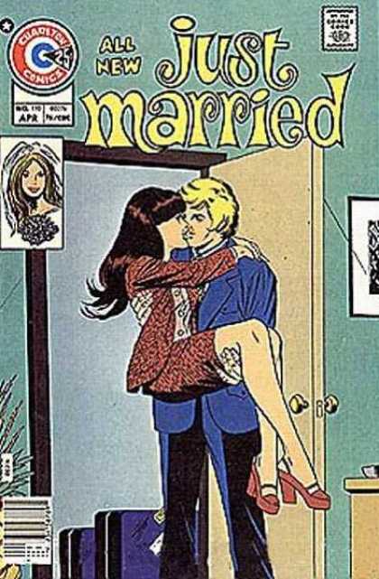 Just Married 110 - Husband - Wife - Bride - Threshold - Kissing