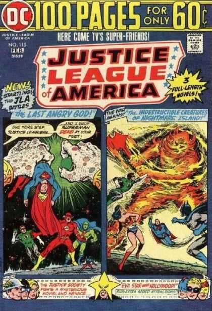 Justice League of America 115 - The Last Angry God - Superman - Batman - The Inestructible Creatures - Evil Star - Nick Cardy