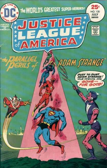 Justice League of America 120 - Adam Strange - Parallel - Flash - Black Canary - Superman