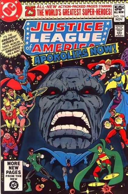 Justice League of America 184 - Superheroes - Mouth - Lasso - Capes - Flying - George Perez