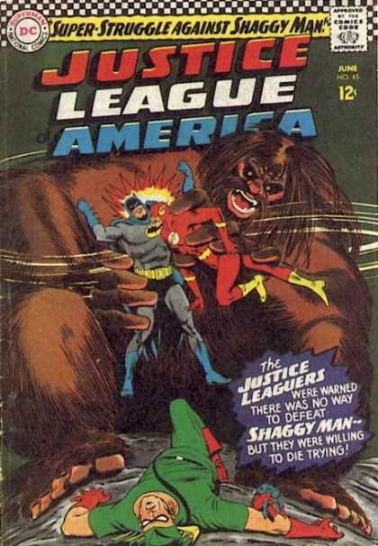 Justice League of America 45 - Jla - Shaggy Man - Batman - The Flash - Green Lantern