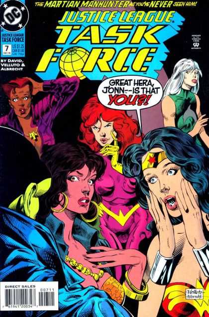 Justice League Taskforce 7 - Hera - John - Wonder Woman - Gasps - Surprise