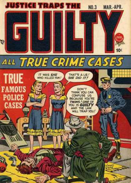 Justice Traps the Guilty 3 - No 3 - True Famous Police Cases - Green Coat - Cop - Yellow Hair
