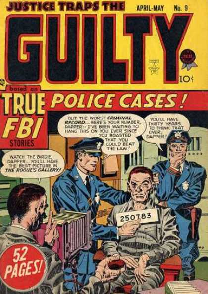 Justice Traps the Guilty 9 - True Fbi Stories - Criminal Record - Police - Jail - Criminal - Jack Kirby