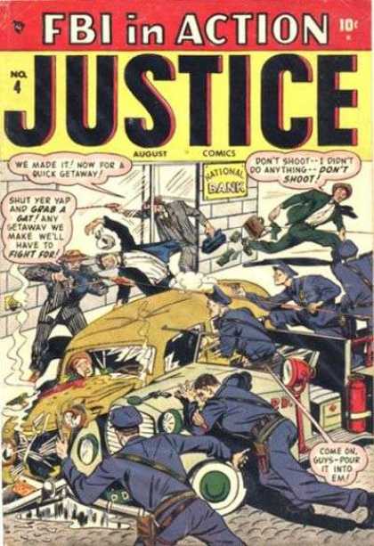 Justice 4 - Fbi In Action - Fighting - Shooting - Gunns - Policemen - Alex Ross