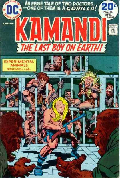 Kamandi 16 - The Line Of Dc Super-stars - The Last Boy On Earth - Cage - Gun - Aborigens