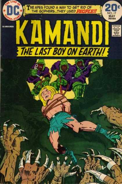 Kamandi 17 - Last Boy - On Earth - Apes - Gophers - People