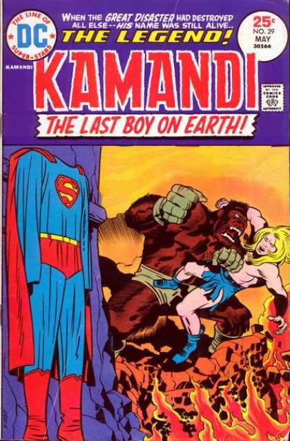 Kamandi 29 - Dc - The Line Of Superstars - The Legend - Approved By The Comics Code Authority - The Last Boy On Earth