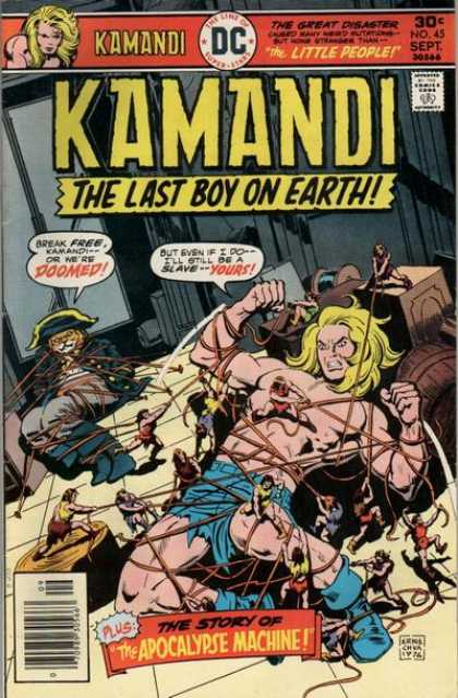 Kamandi 45 - The Last Boy On Earth - The Little Boy - Doomed - The Apocalypse Machine - Approved By Comics Code Authority