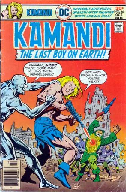 Kamandi 46 - The Last Boy On Earht - 30c - Get Away From Me--or Youre Next - No 46 - 30566